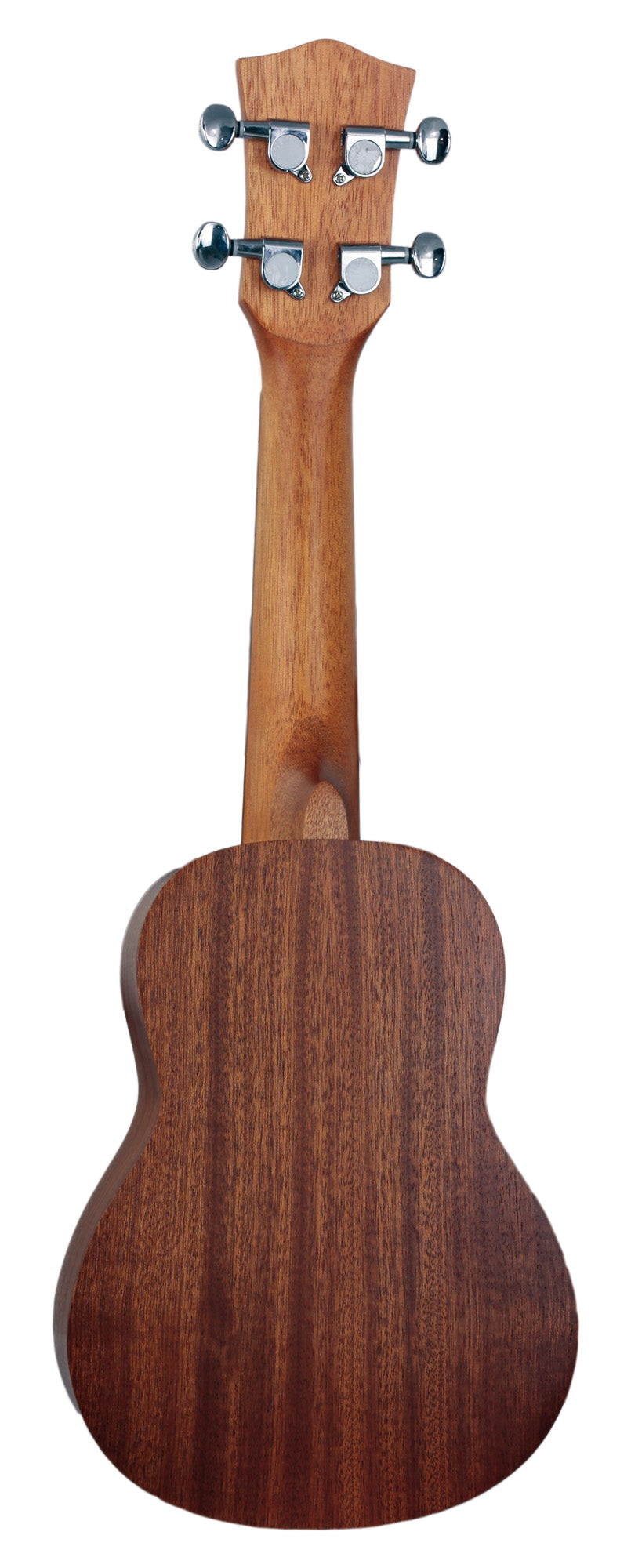 Ukulélé Soprano, table sapele, fond & éclisses sapele, rosace gravée, touche & chevalet noyer, avec housse, naturel