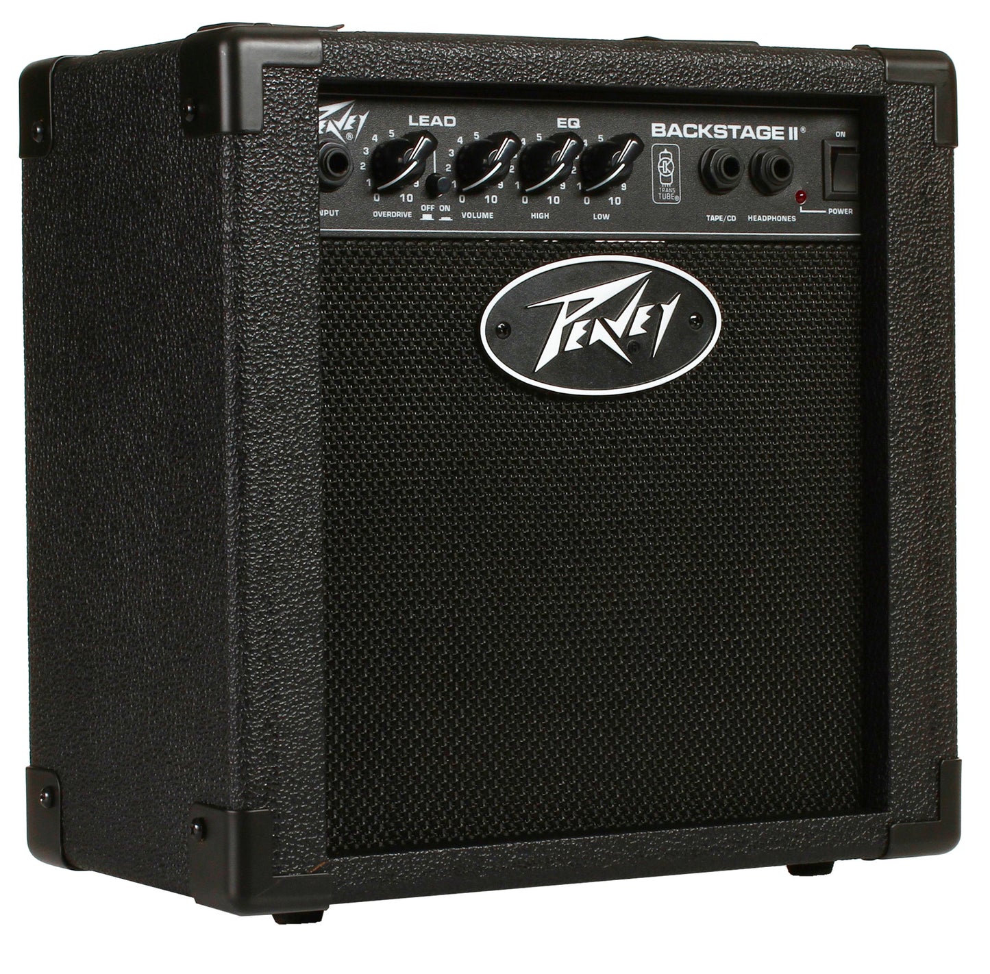 Ampli guitare 10W, HP 1x 6", préampli TransTube avec sélection 2 canaux, EQ 2 bandes, sortie casque, finition noir