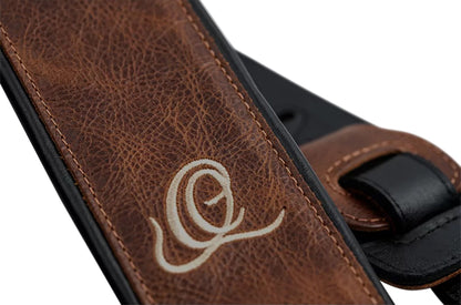 OSAR-6, courroie guitare, série Artist, cuir, largeur 7 cm, longueur 145 cm, desert sand
