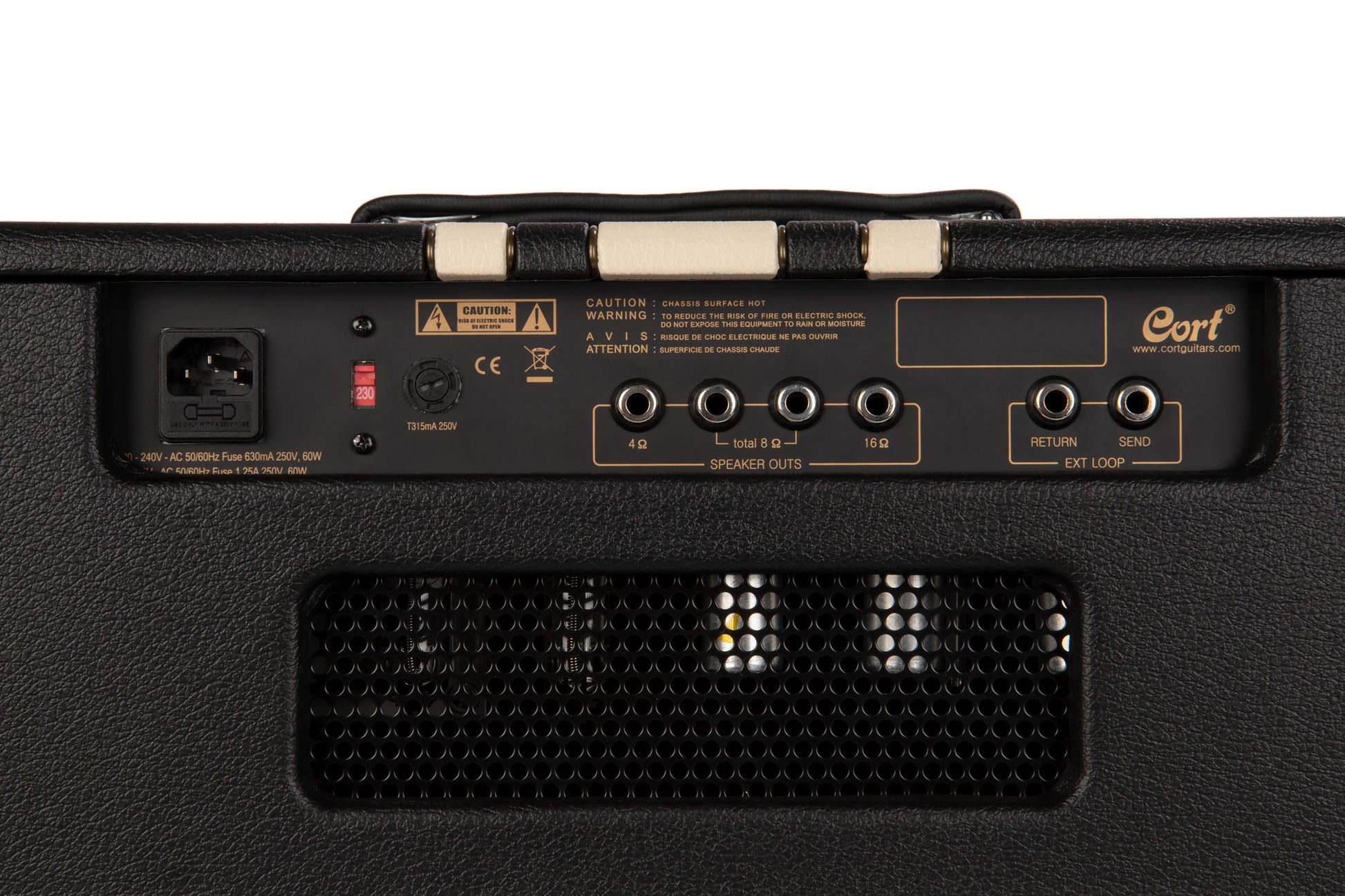 Enceinte guitare, 30W (8 ohms), 1 x 12" Moollon G12-30M, connecteur jack, poids: 14 kg, dimensions: 47 x 50 x 23 cm, noir