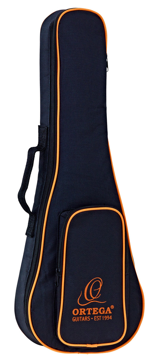 Housse pour ukulélé Concert Pineapple (environ 62 cm), nylon résistant, rembourrée 10 mm, noir