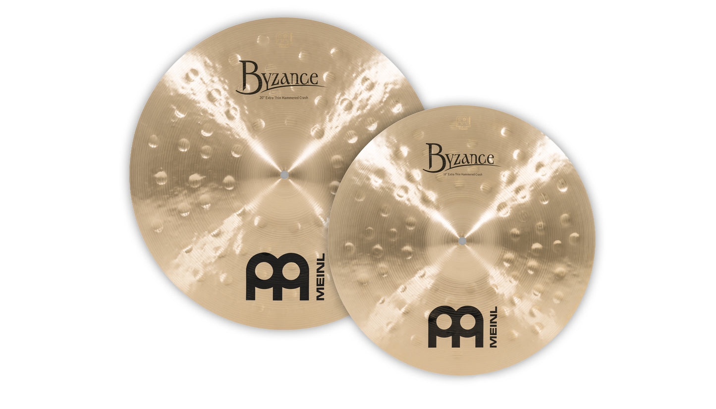 Pack Crash Meinl Byzance Traditional 18"20" alliage bronze B20 Traditional