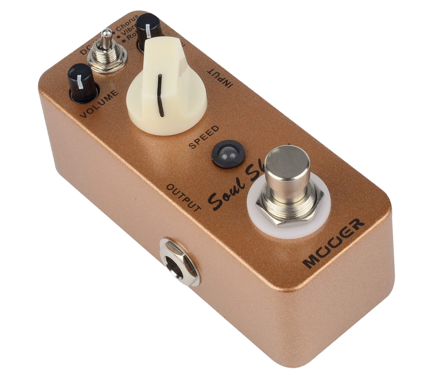 Pédale SOUL SHIVER, univibe (Chorus/Vibrato/Rotary), boîtier métal, true bypass, bronze