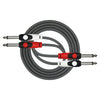 Cable Patch Kirlin 2Xjack 1M Noir