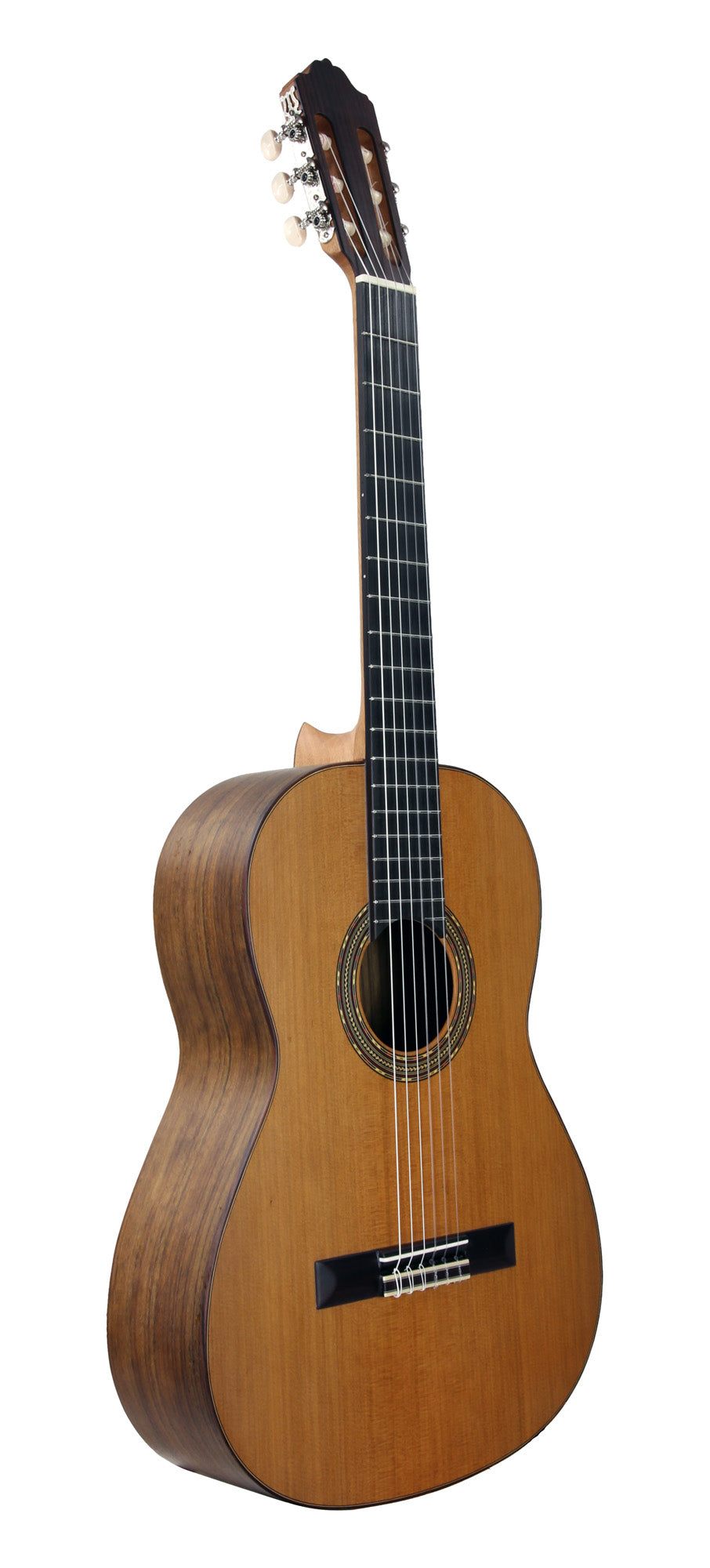 4STE, table cèdre massif, fond et éclisses ovangkol, touche palissandre, diapason 650 mm, naturel pores ouverts