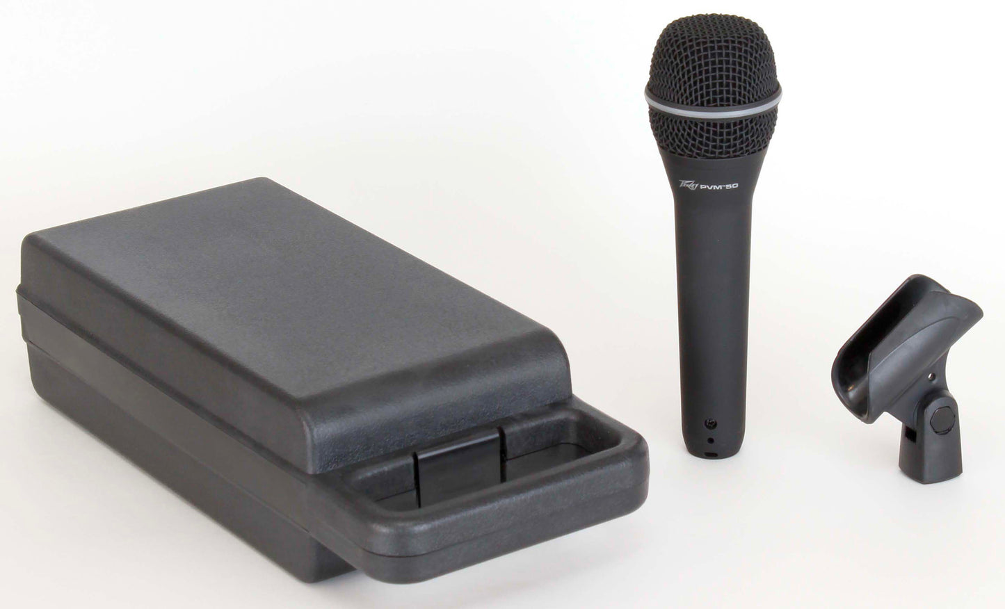 Microphone dynamique super-cardioïde PVM 50, pince micro et étui rigide inclus, noir