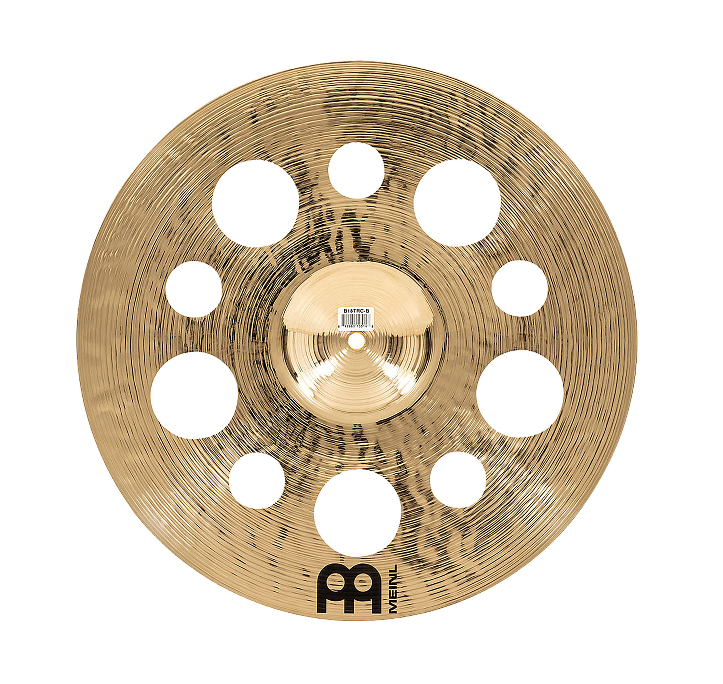 CRASH MEINL BYZANCE 18" BRILLANT TRASH, ALLIAGE BRONZE B20, MARTELÉE A LA MAIN, FINITION BRILLANT