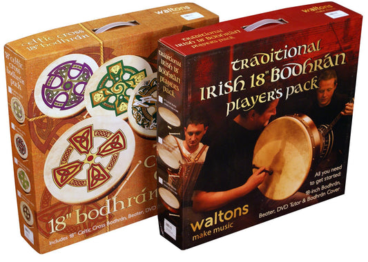 Pack bodhran Traditionnal Irish: bodhran, batte, DVD pédagogique et housse