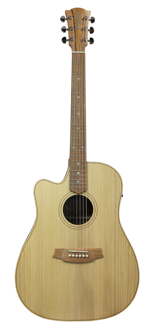 Fat Lady 2, Dreadnought pan coupé, EQ 3 voix PG3, table bunya massif, f/e blackwood massif, gaucher, étui tweed