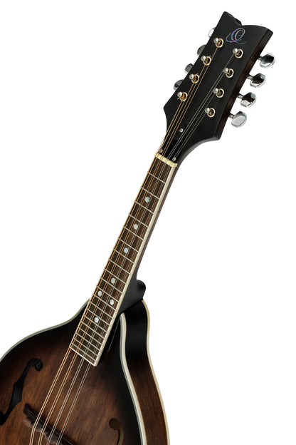 RMA30, mandoline 8 cordes style A, table épicéa, fond & éclisses érable, manche érable, whiskey burst satiné