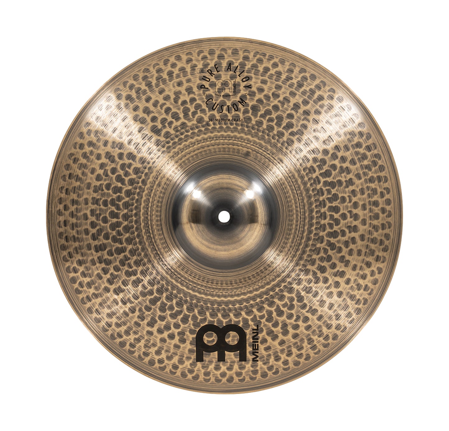 CRASH MEINL PURE ALLOY CUSTOM 16", medium, alliage Pure Alloy Custom