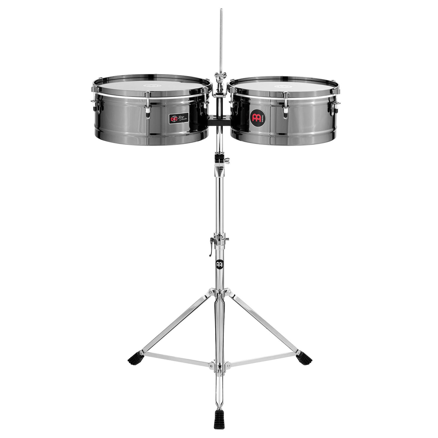 Jeu timbales 14 & 15" Diego Camacho, acier inoxydable, support double embase