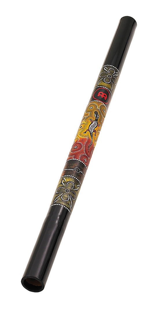 Didgeridoo bambou 120 cm, accord en Mi, noir avec motifs