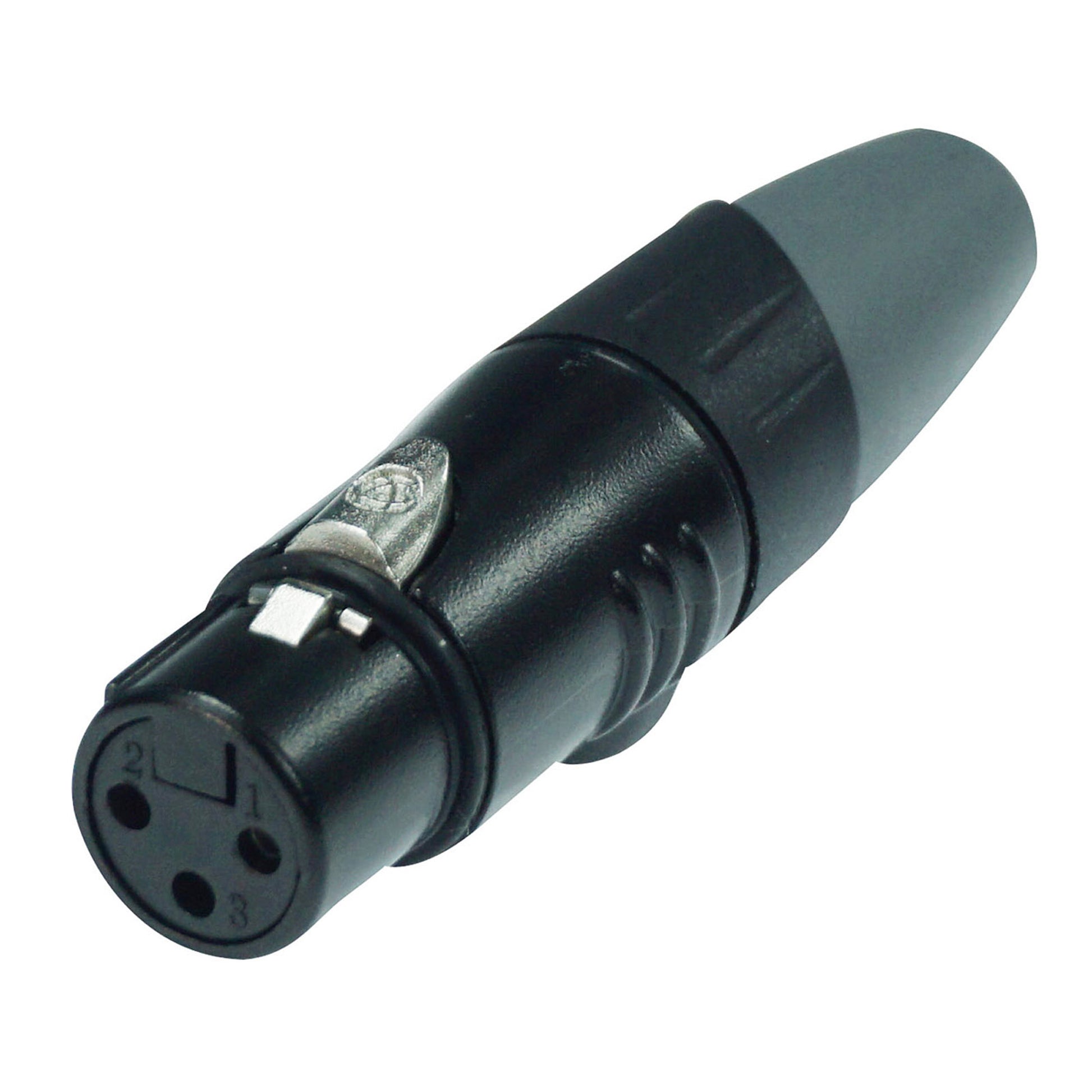 Fiche XLR femelle, noir