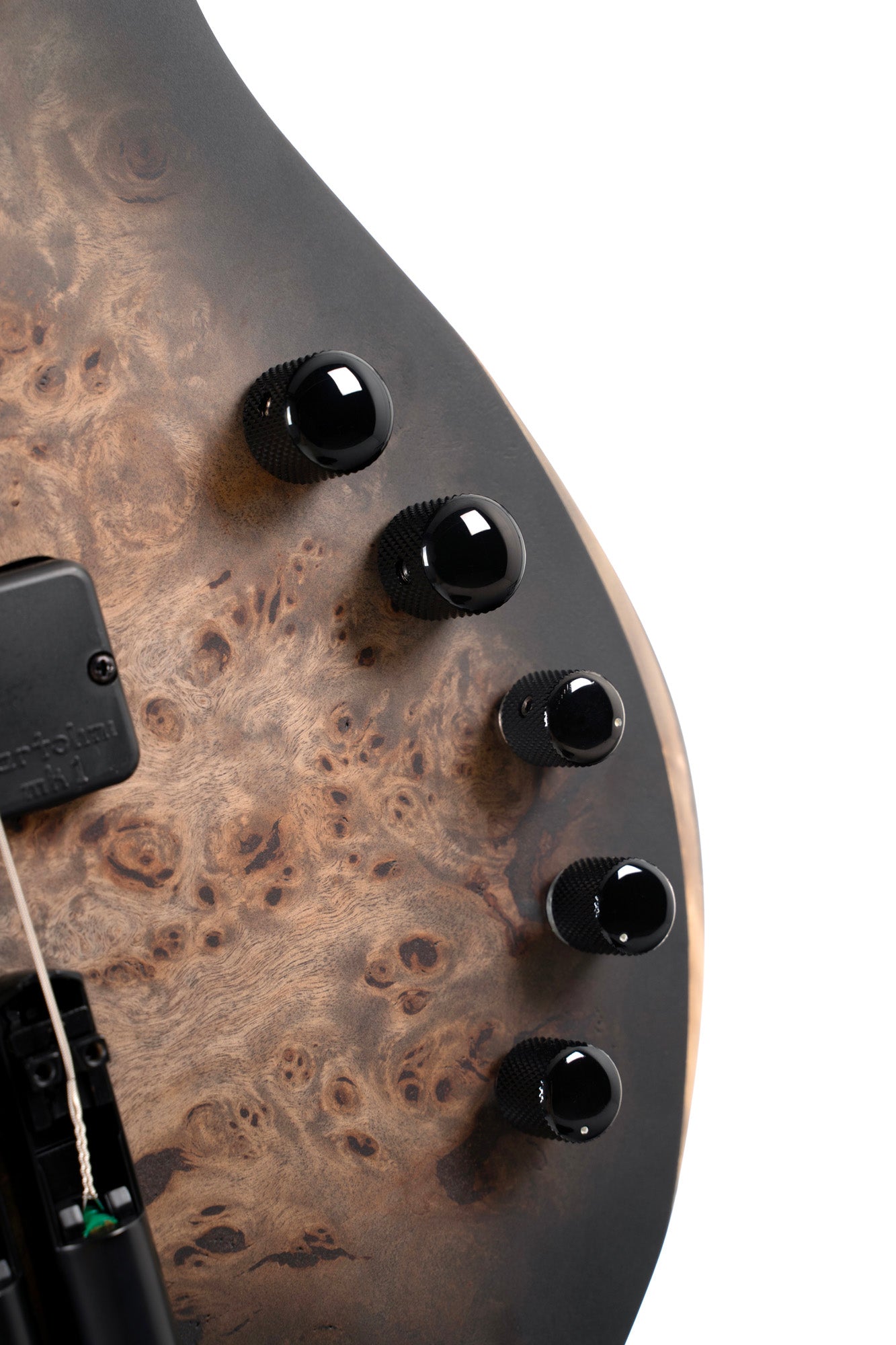 SPACE 4 BSDB, corps érable, table peuplier figuré, manche 7 pièces, micros et EQ Bartolini MK-1, star dust black, housse