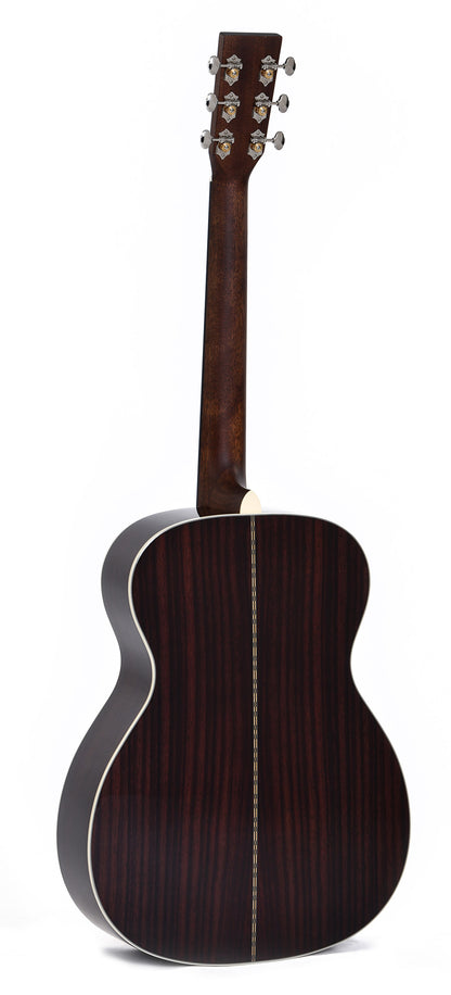 Modèle SOMR-28, Orchestra Model, table épicéa massif, f/e palissandre massif, touche & chevalet ébène, soft case, nat. brillant