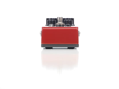 Pédale MEATBOX, synthétiseur subharmonique basé sur le circuit original avec composants actualisés, True Bypass, rouge