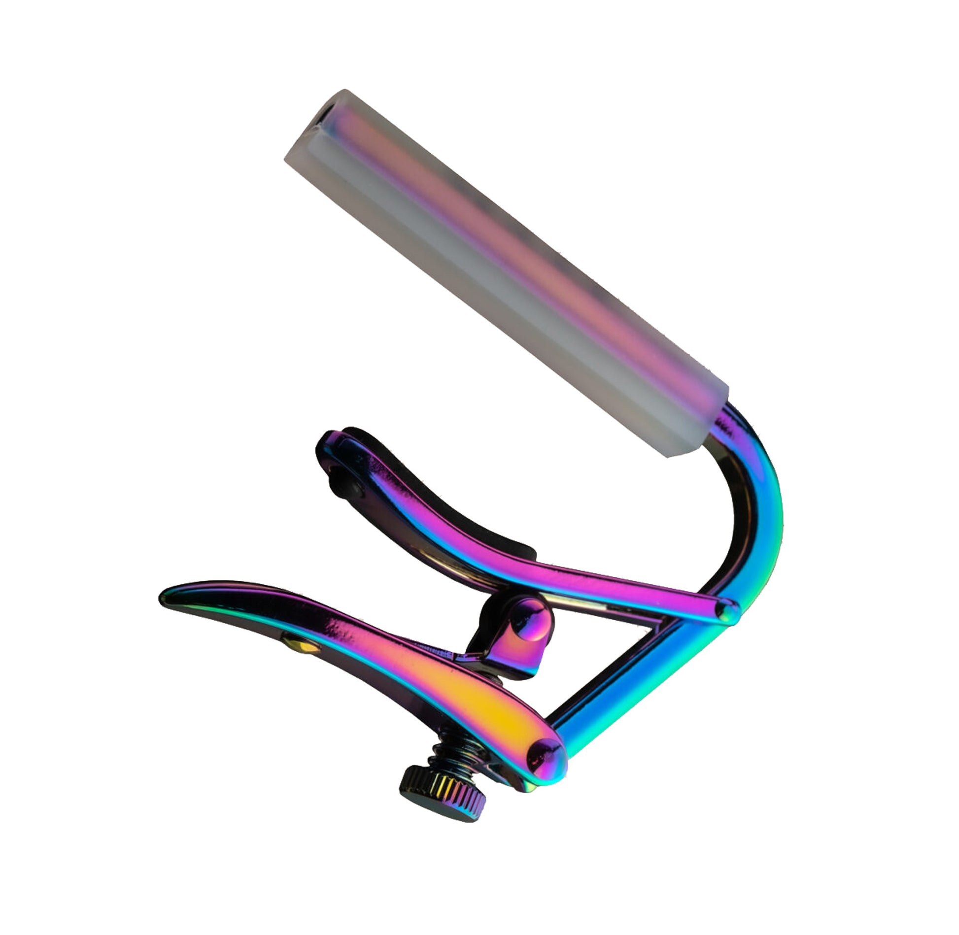 Capo Royale Paua Pearl C2P pour guitares cordes nylon (touche plate), finition titane haute-qualité, Paua Pearl