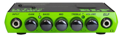 Tête amplifiée ultra compacte pour basse 200W, EQ 3 bandes, sortie DI, sortie casque, housse, finition vert