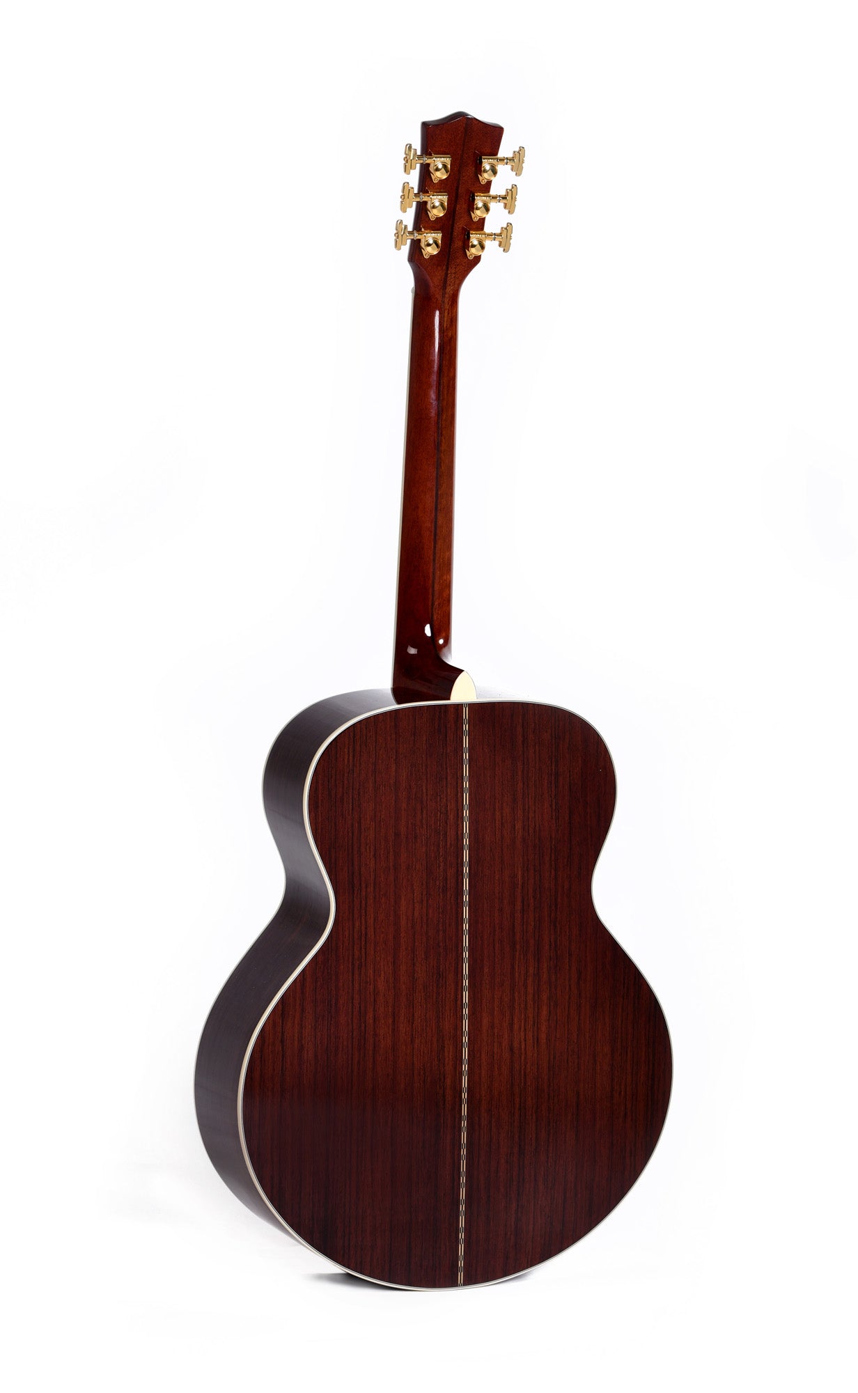 Modèle GJA-SG300, Grand Jumbo, table épicéa massif, f/e palissandre indien, EQ Fishman, soft case, naturel brillant