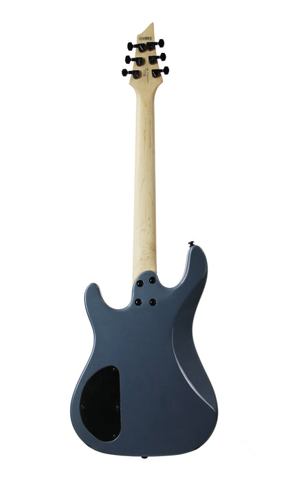 KX100, corps tilleul, manche vissé érable, touche jatoba, 2 micros doubles Powersound, metallic ash