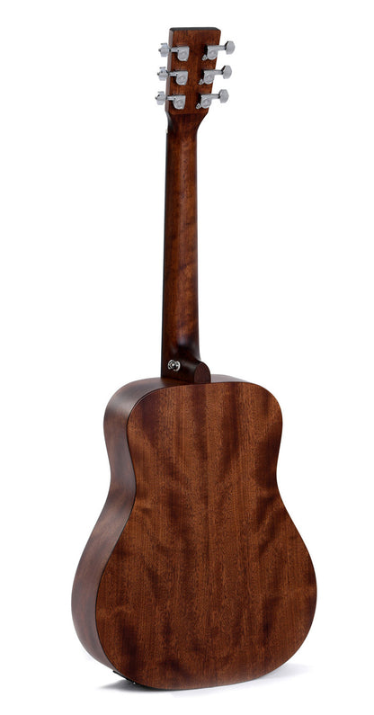 Modèle TM-15E, guitare de voyage, table acajou massif, f/e acajou, touche micarta, EQ Sigma, housse, naturel