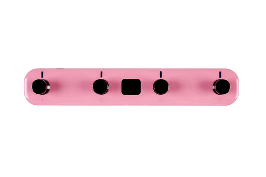 Footswitch sans-fil GWF4 pour guitare GTRS et produits Mooer, 4 interrupteurs, fonctionne sur batterie rechargeable, rose