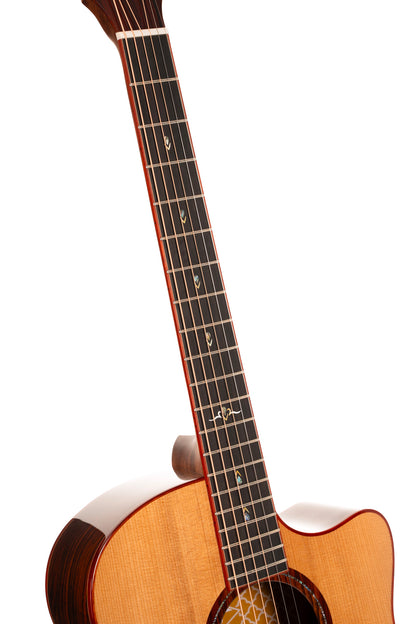 GOLD A10, forme Grand Auditorium, table épicéa Adirondack massif torréfié, f/e cocobolo massif, EQ Fishman, étui, brillant