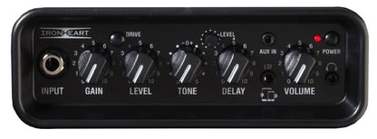 Ampli guitare stéréo 2x 3W, look Ironheart, 2x HP 3", 2 canaux, connectique LSI, noir