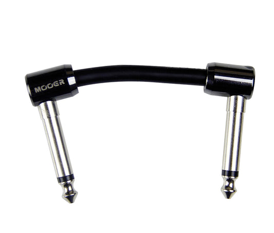 Câble patch FC-2, Jack coudé/Jack Coudé, 5 cm, noir