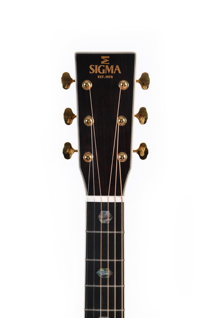 Modèle SOMR-45L, Orchestra Model, table épicéa massif, f/e palissandre massif, touche ébène, étui, naturel brillant, gaucher