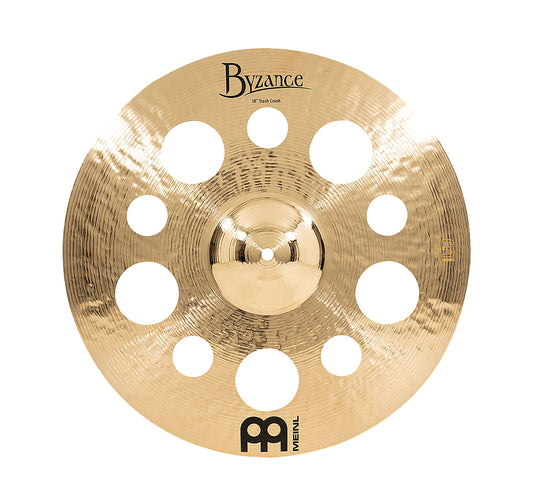 CRASH MEINL BYZANCE 18" BRILLANT TRASH, ALLIAGE BRONZE B20, MARTELÉE A LA MAIN, FINITION BRILLANT
