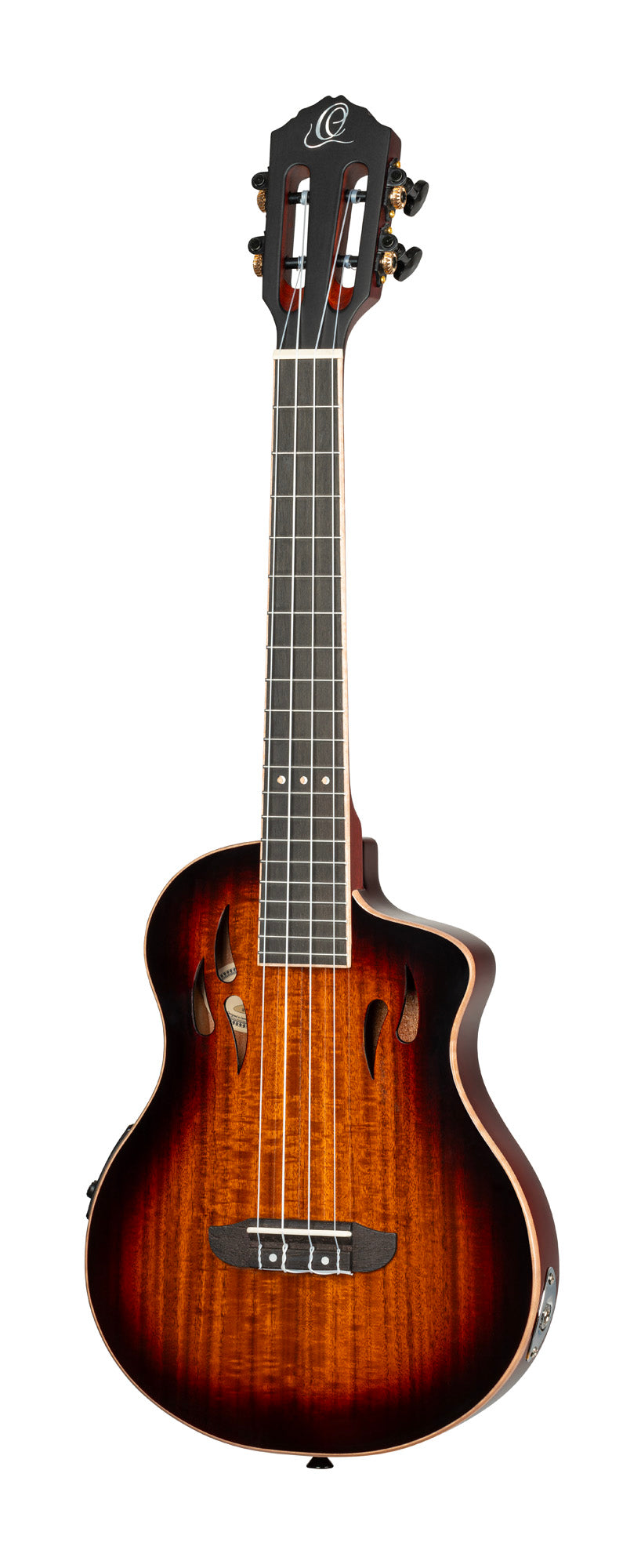 RTPX-U-ACA, modèle Tourplayer Ténor, pan coupé, EQ Magus X/U, table acacia, f/e okoumé, manche acajou, housse, dégradé brillant