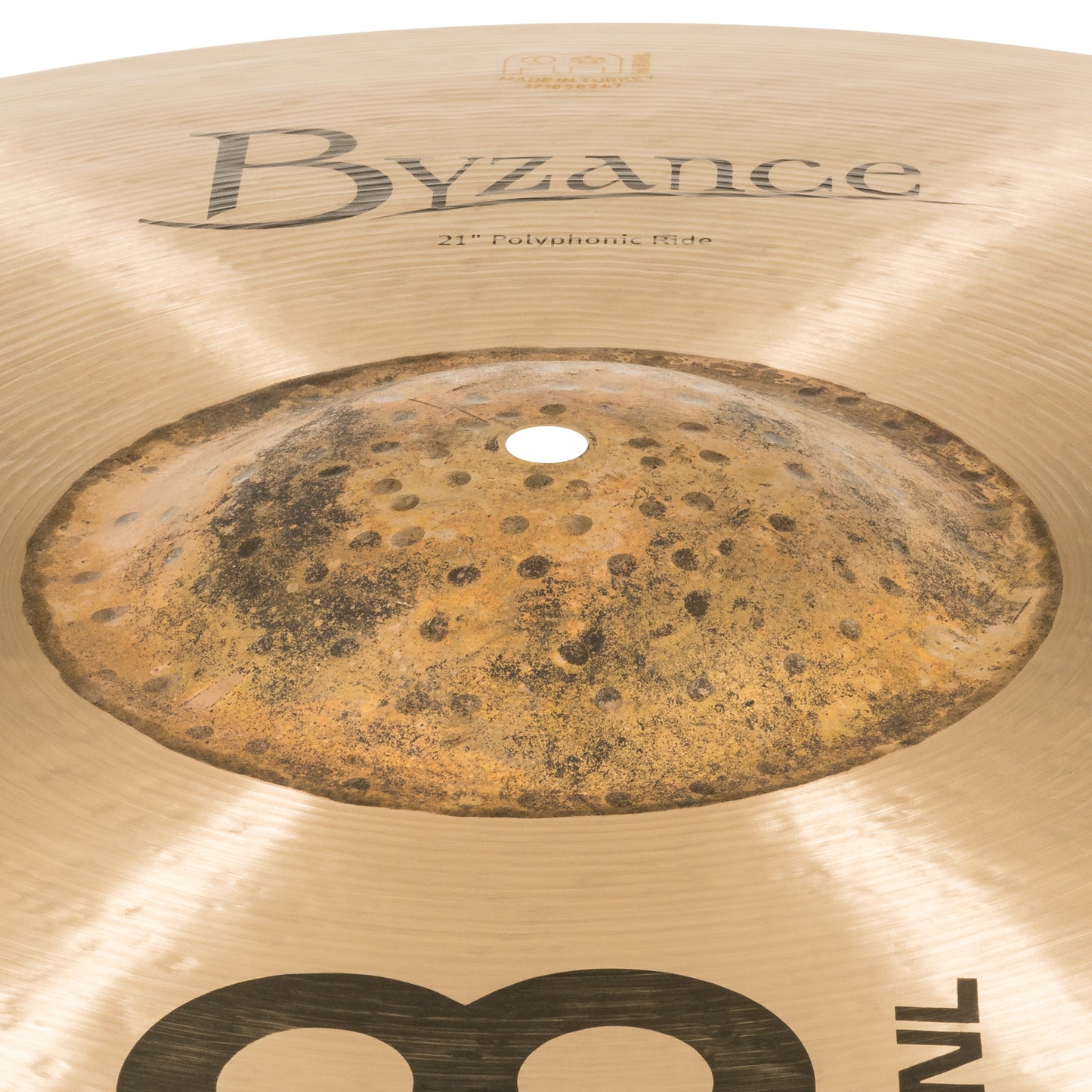 RIDE MEINL BYZANCE 21" POLYPHONIC, MEDIUM, ALLIAGE BRONZE B20, MARTELÉ A LA MAIN,  FINITION TRADITIONNELLE