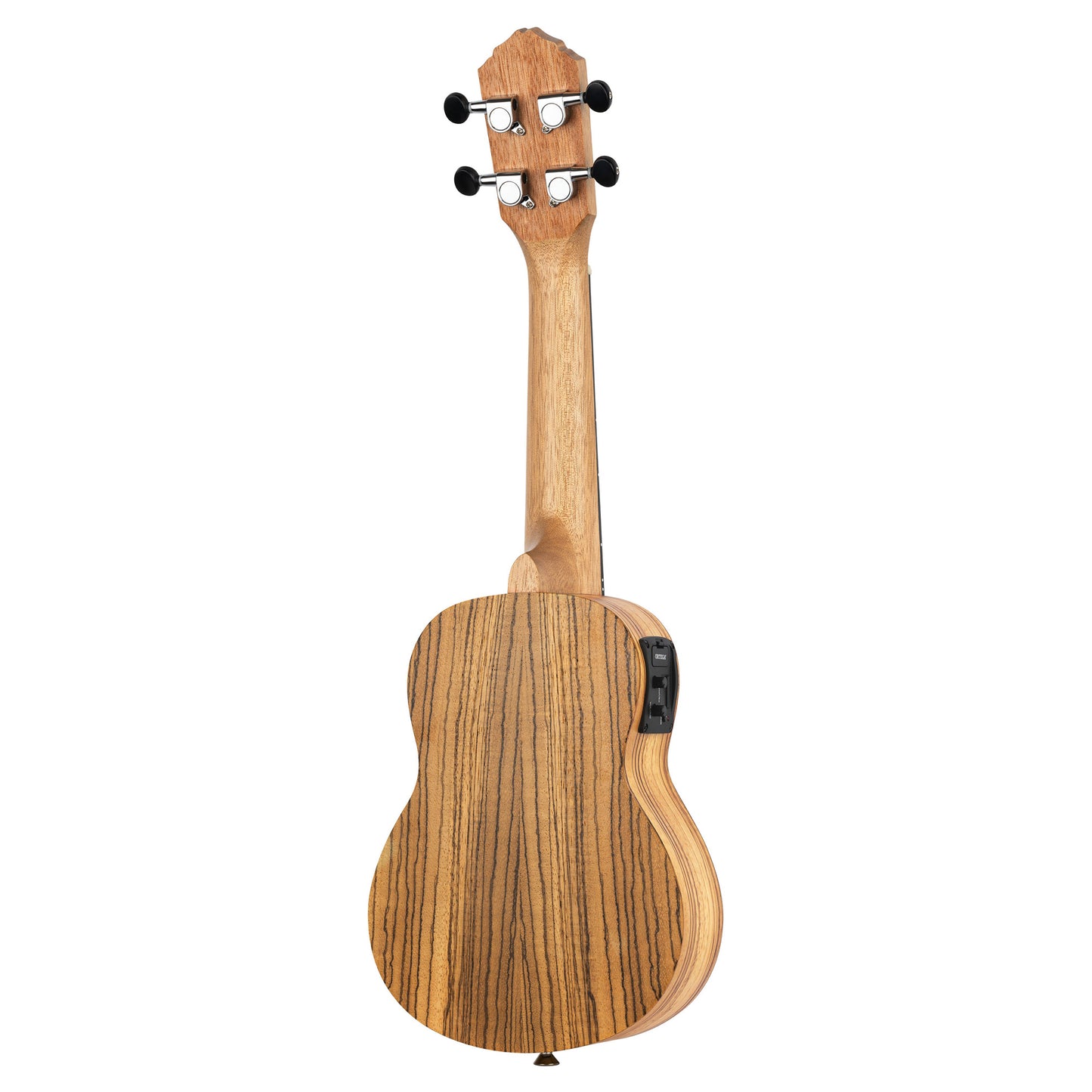 RFU10ZE, modèle Soprano, EQ MagusUke, table zebrawood, f/e zebrawood, manche acajou, housse, naturel satiné