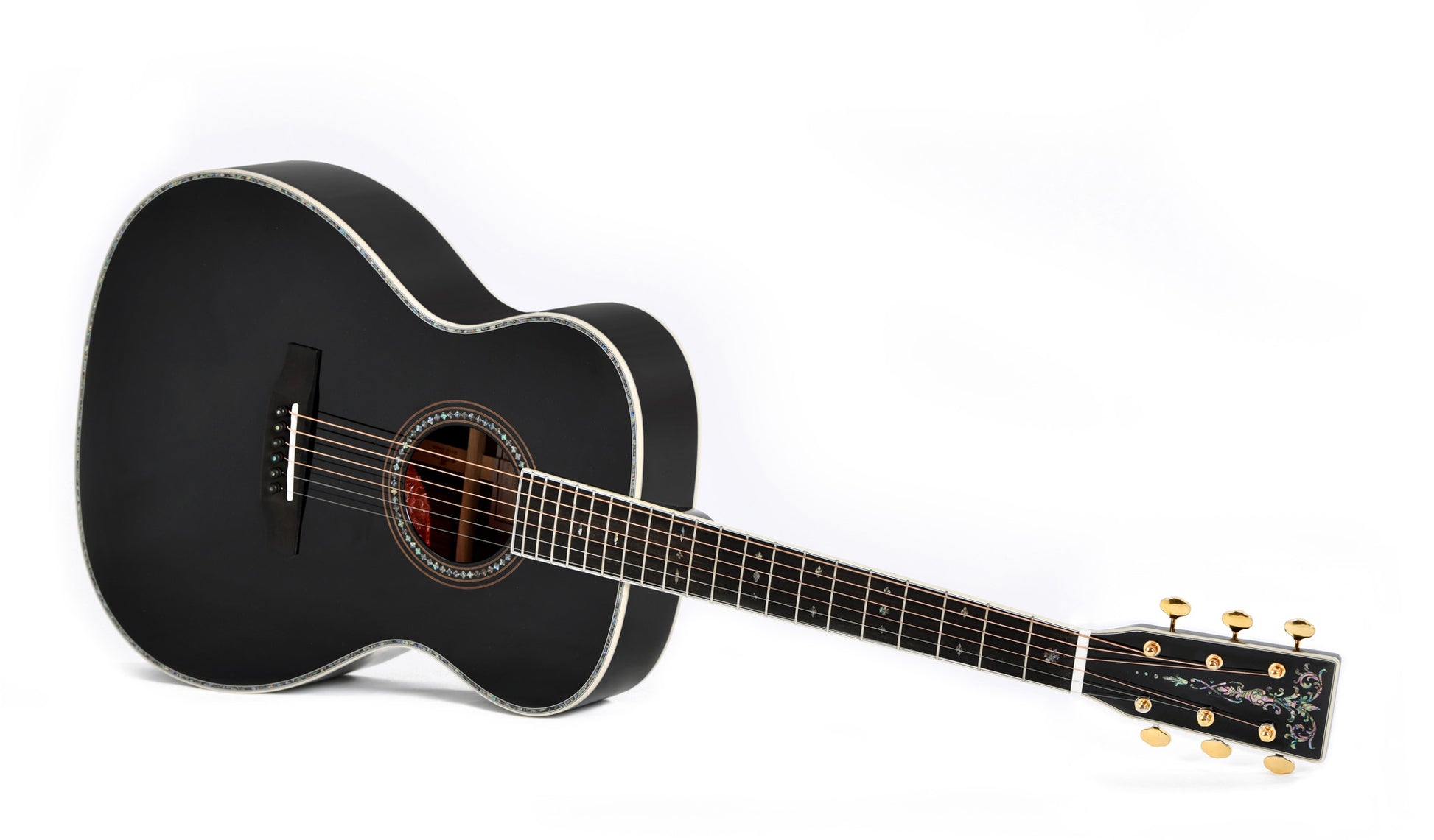 Modèle S000R BLACK DIAMOND, édition spéciale, Forme 000, table épicéa massif AA, f/e palissandre massif, EQ LR Baggs, soft case