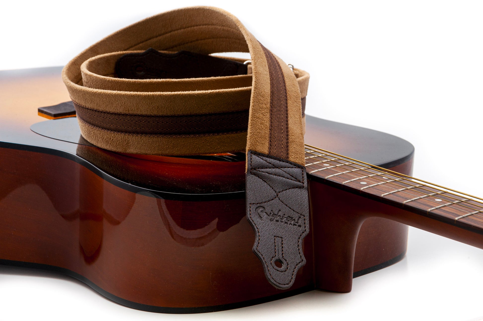 Courroie modèle PLAIN, extérieur tissu, largeur 5 cm, longueur 90 à 150 cm, beige