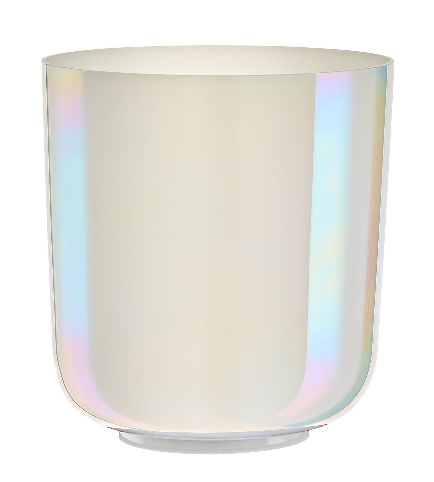 SINGING BOWL SONIC ENERGY ESSENCE CRYSTAL 7" NOTE B3, CRÈME, CHAKRA COURONNE