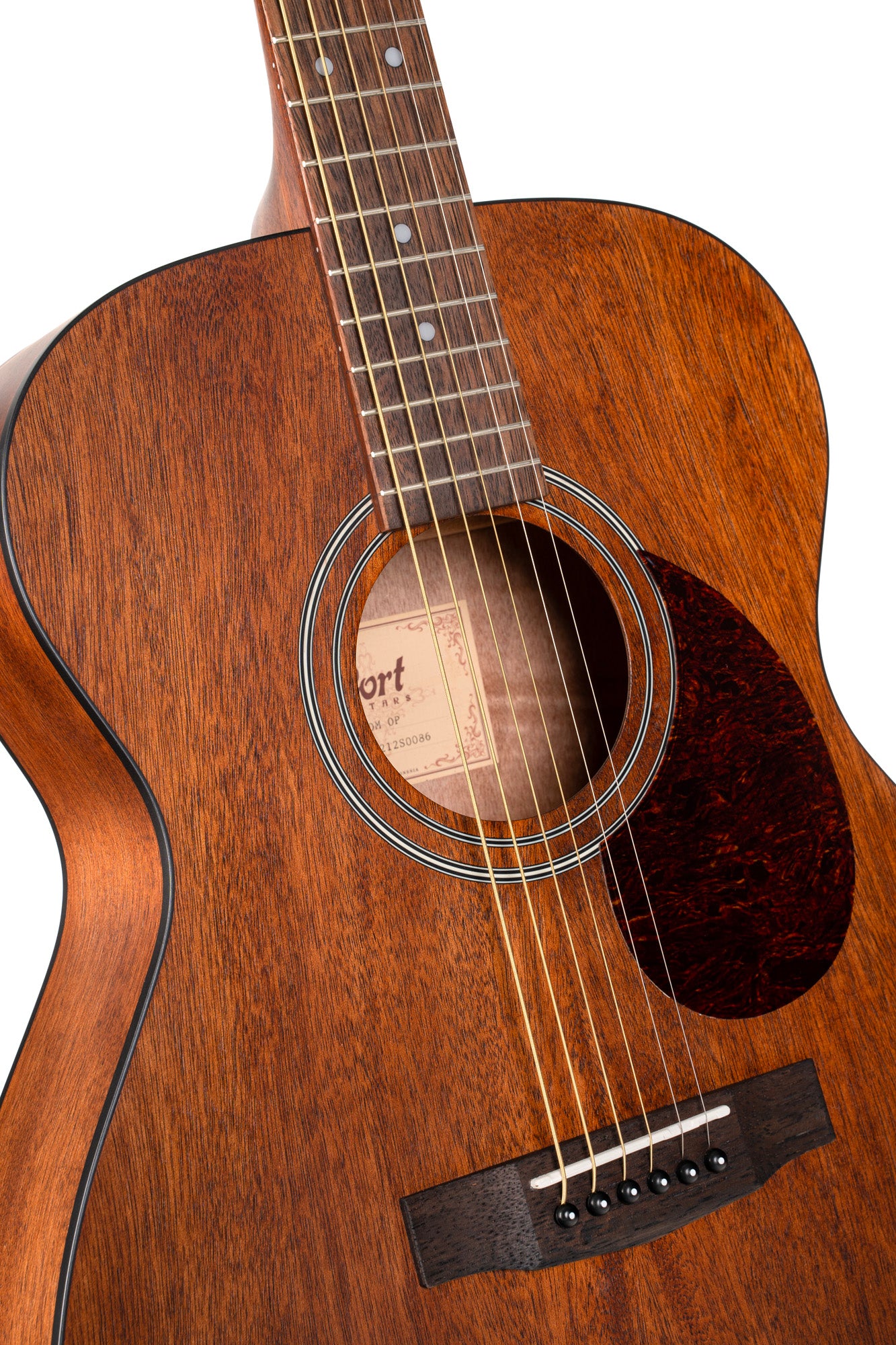 L60M, forme Orchestra Model, table acajou massif, fond & éclisses acajou, touche laurier ou merbau, naturel pores ouverts