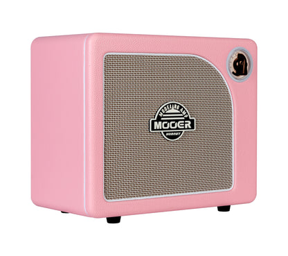Ampli HORNET PINK, 15W, HP 6.5", 9 modélisations d'amplis haute-qualité, effets Modulation/Délai/Réverb, rose