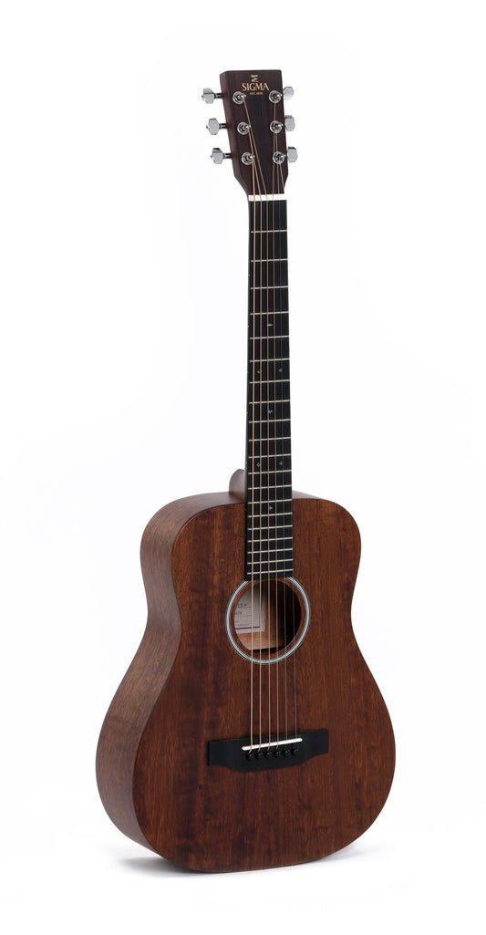 Modèle TM-15, guitare de voyage, table acajou massif, f/e acajou, touche micarta, housse, naturel