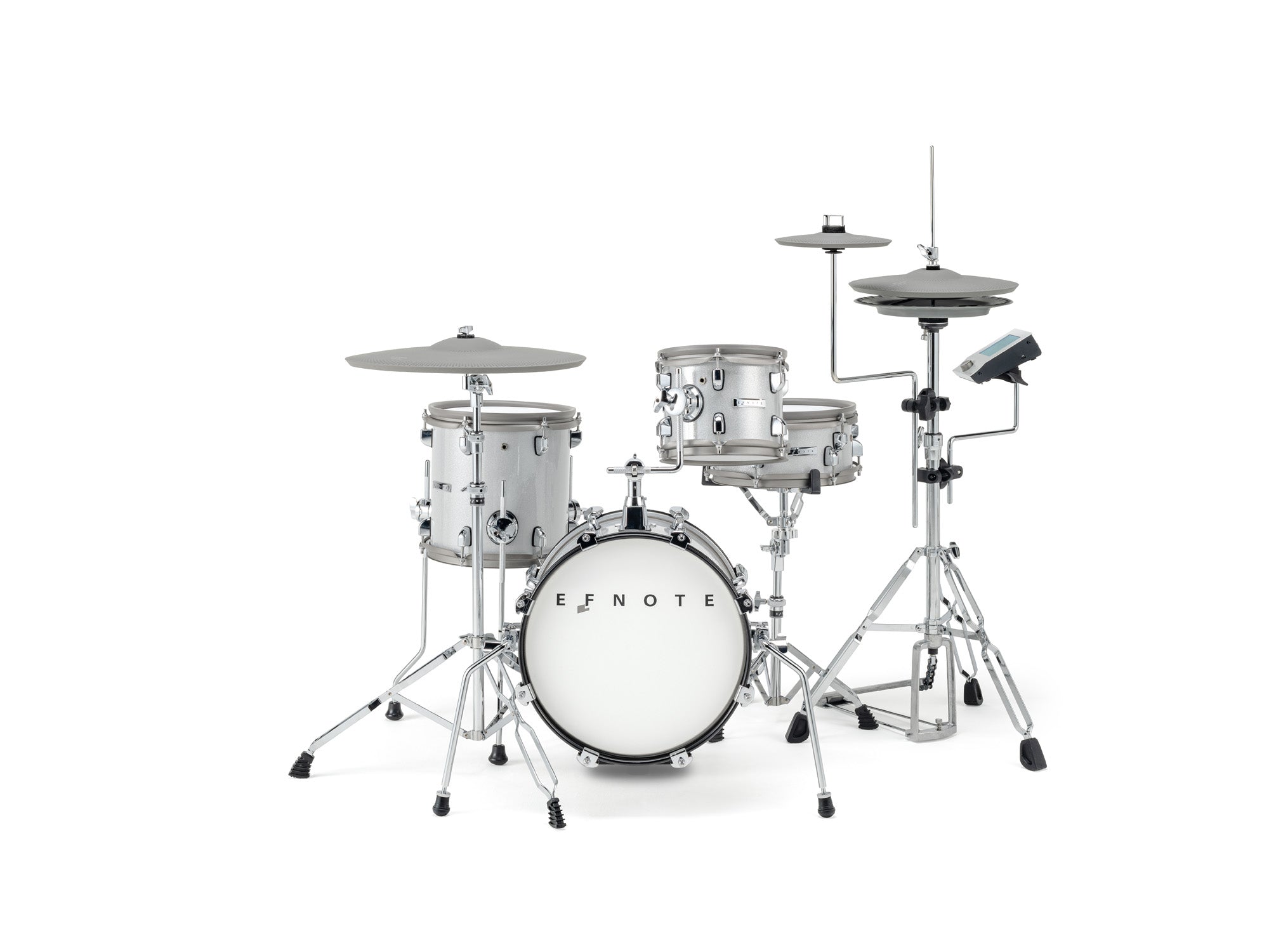 EFNOTE Mini - compacte elektronische drumkit in White Sparkle