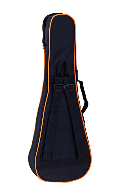 Housse pour ukulélé Concert (environ 62 cm), nylon résistant, rembourrée 10 mm, avec compartiment accessoires et deux sangles
