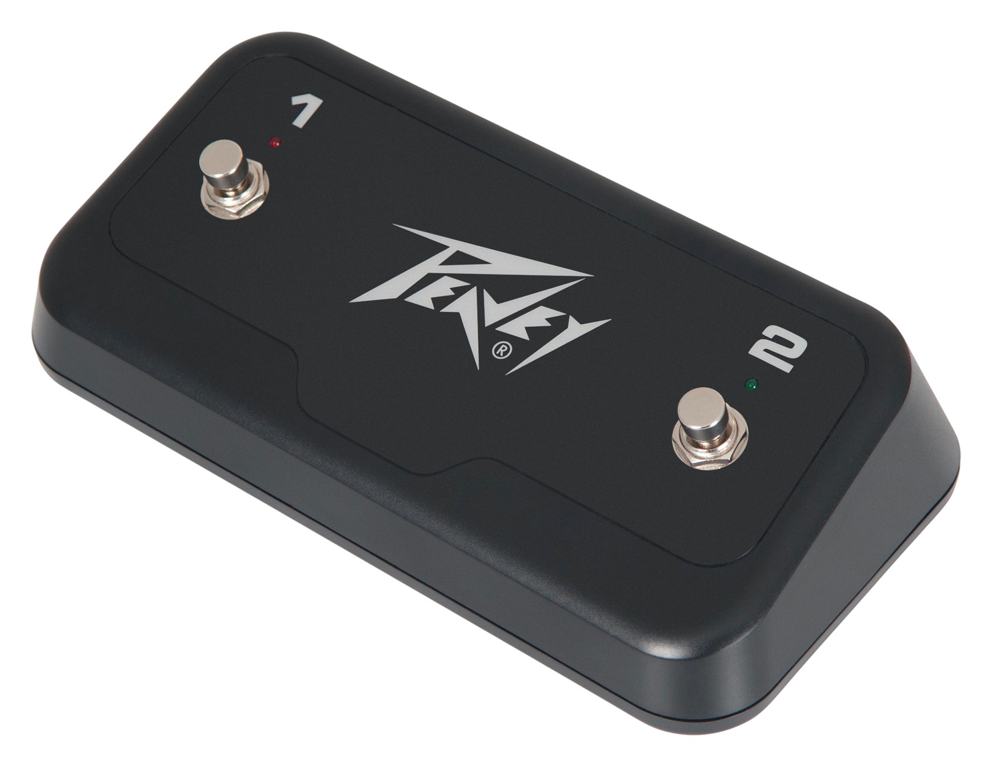 Footswitch double compatible avec une large gamme d'amplis Peavey, boutons avec led, finition noir