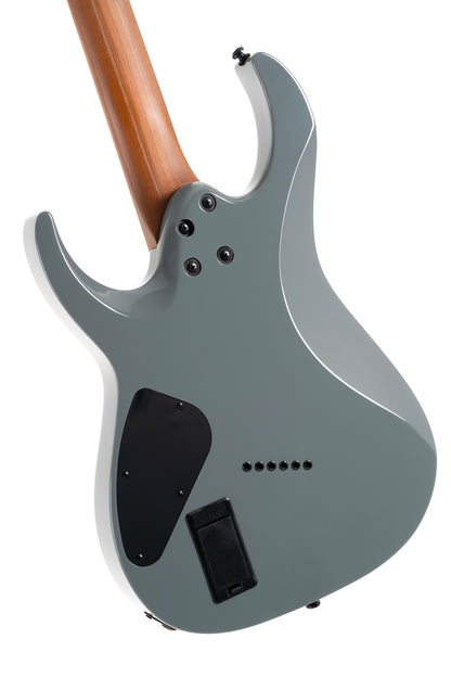 X700 Mutility II, corps tilleul, manche érable torréfié et noyer, touche érable torréfié, micros Fishman Fluence, housse, gris