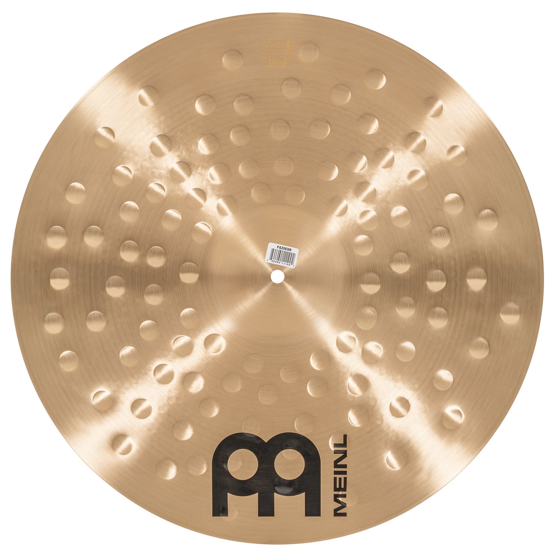 Ride 20" Extra Hammered Meinl Pure Alloy fini traditional martelé