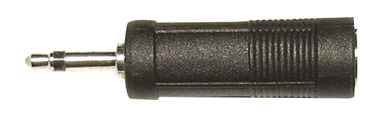 Adaptateur Jack 6.35 femelle mono / Jack3.5 mâle mono, noir