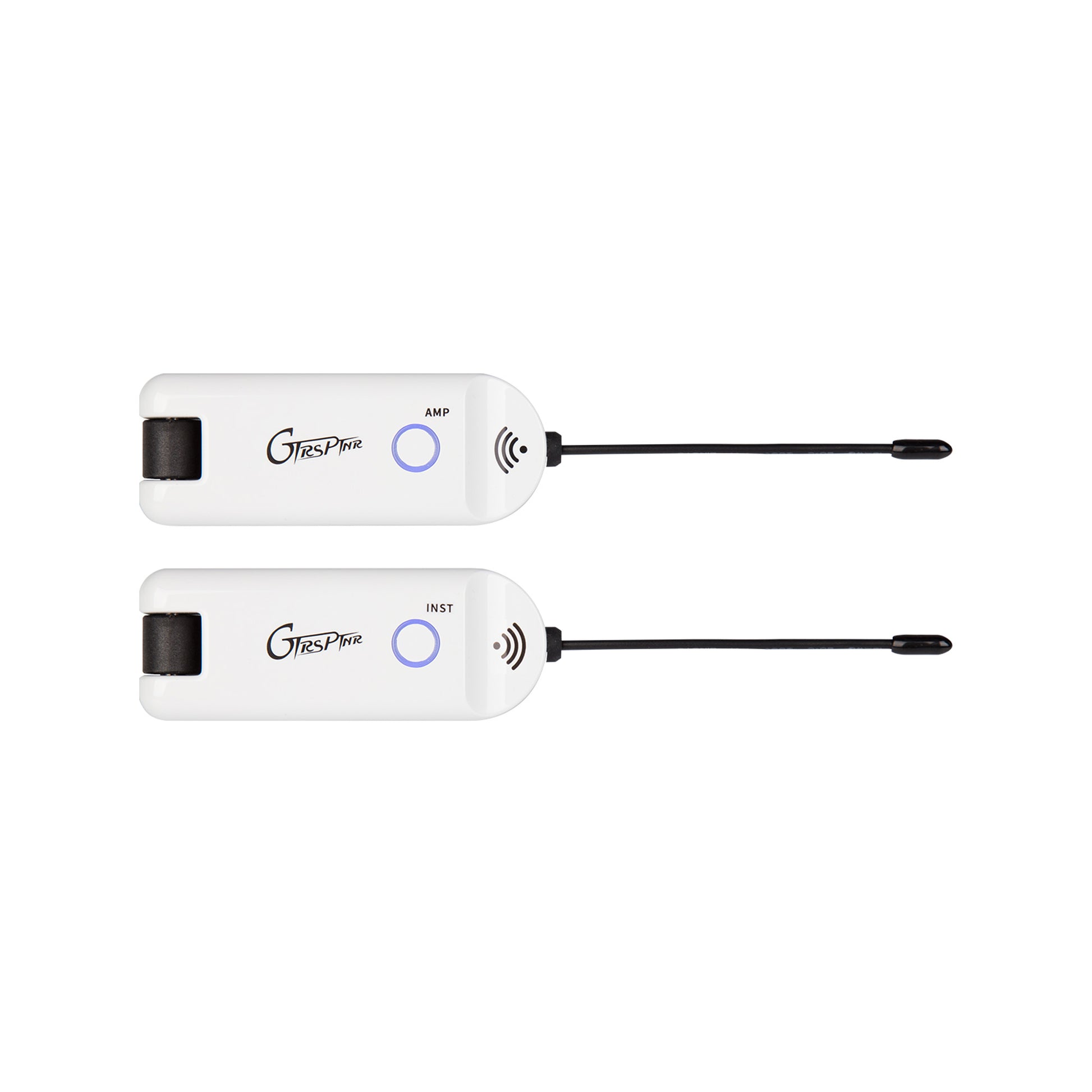 Système sans-fil GTRS GWU4 pour guitare, 4 canaux, émetteur et récepteur rechargeables, bande de fréquences UHF, blanc