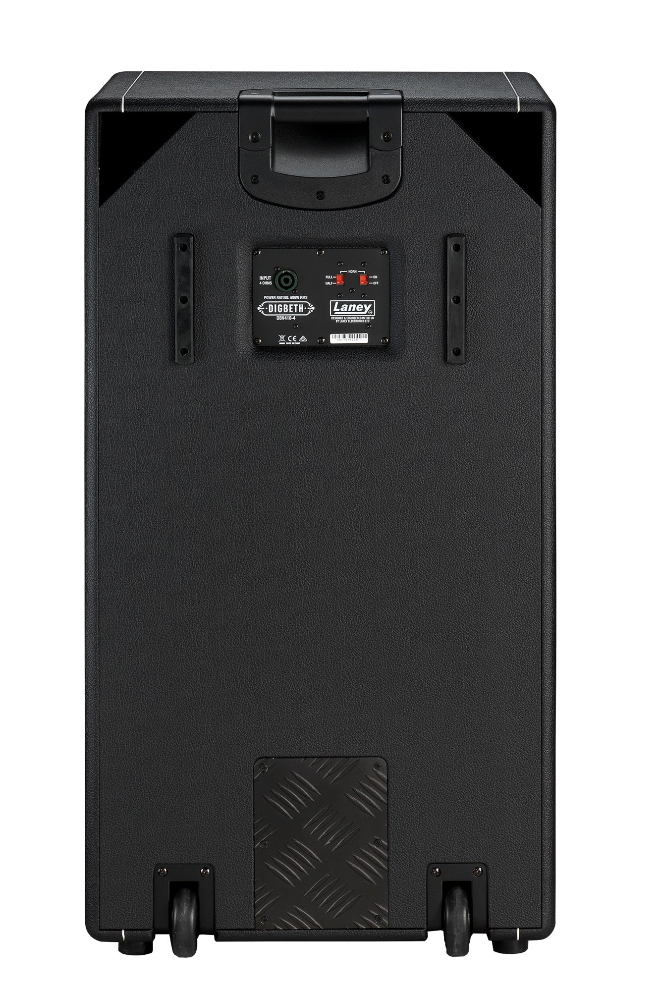 Enceinte basse DBV410-4, 600W @ 4 ohms, 4x HP 10" HH Black Label, compression LaVoce 1" (On/Off, Full/Half), noir