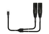 Kirlin UYC390-3BK Cable Usb Y 3M 2 XLR Noir